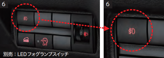 LEDフォグランプ（eKクロス用） 国内純正OP 10％OFF 三菱 eK