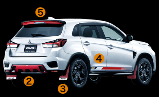 RALLIART マッドフラップ 純正定価5%OFF RVR 2019～ RVR ラリー