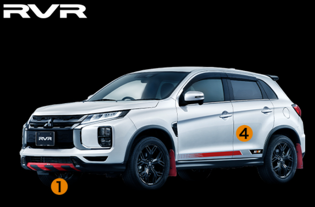 RALLIART サイドデカール 純正定価10%OFF RVR 2019～ RVR ラリー