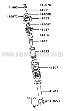 リヤ ショックアブソーバー  　三菱純正部品