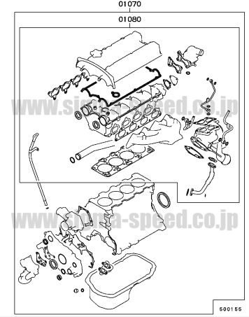 ガスケットキット CP9A 4G63 EVO 5.6 MITSUBISHI GENUINE PARTS