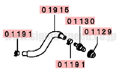 PCVバルブ/ガスケット 4G63 CT9A EVO7.8.9 MITSUBISHI GENUINE PARTS 