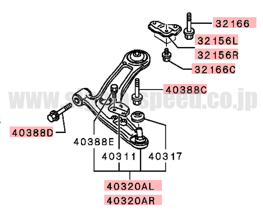 フロント ロワーアーム EVOⅩ CZ4A MITSUBISHI GENUINE PARTS 三菱純正